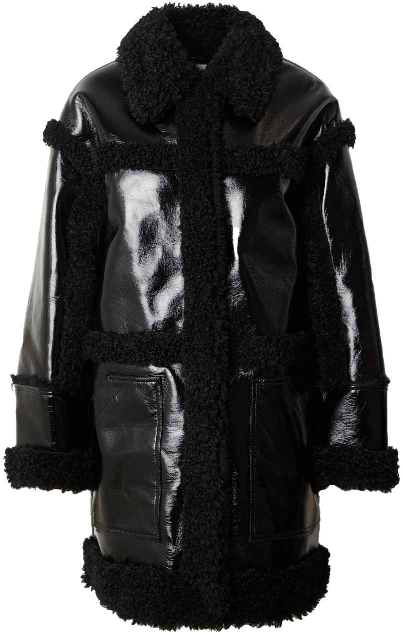 STAND STUDIO Prechodný kabát  čierna