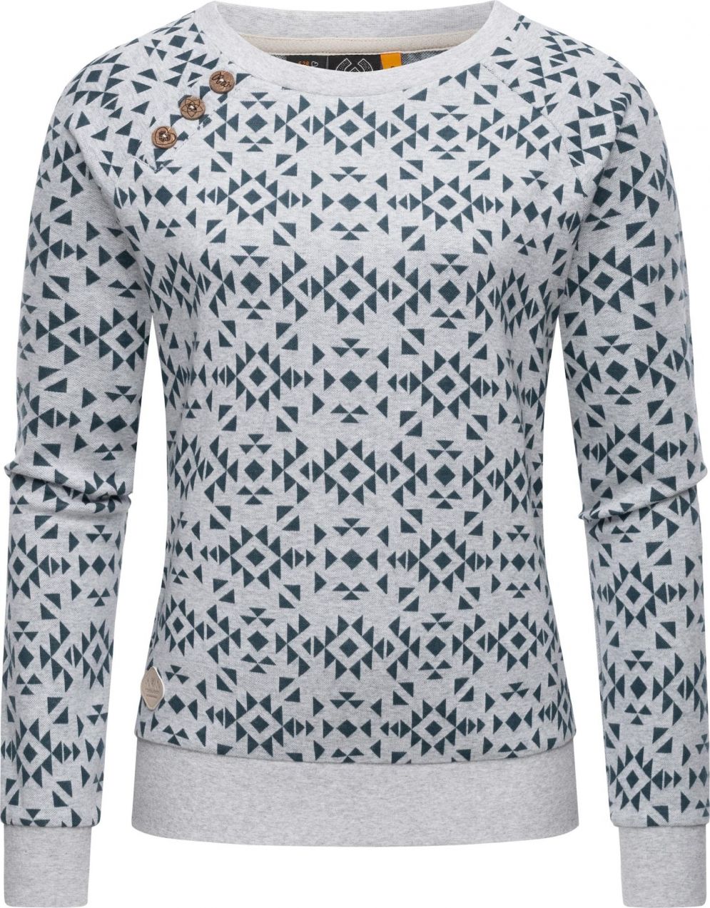 Ragwear Mikina 'Darria'  grafitová / svetlosivá