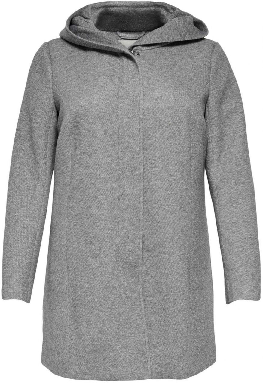 ONLY Carmakoma Prechodný kabát 'Sedona'  sivá melírovaná