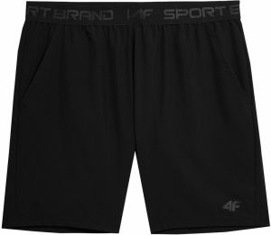 4F Športové nohavice  sivá / čierna