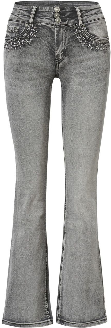 KOROSHI Džínsy  sivý denim