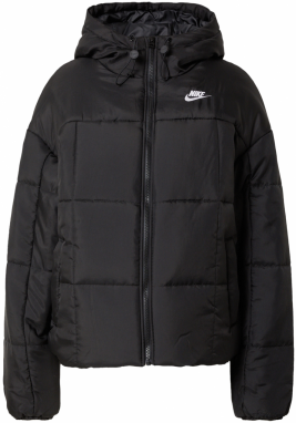 Nike Sportswear Zimná bunda 'Essentials'  čierna / biela