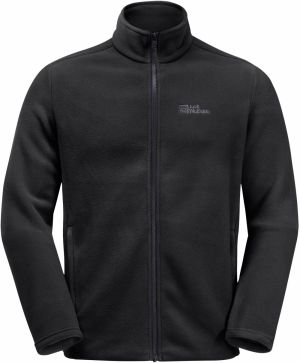 JACK WOLFSKIN Funkčná flisová bunda 'Winterstein'  kamenná / čierna