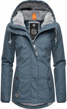Ragwear Zimná bunda 'Monade'  modrosivá / sivá