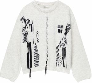 Pull&Bear Sveter  piesková / čierna