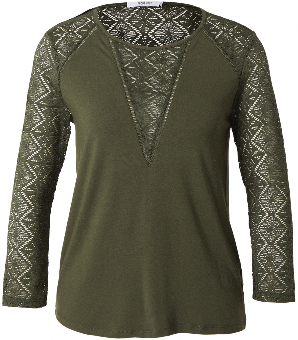 ABOUT YOU Tričko 'Hedda'  kaki