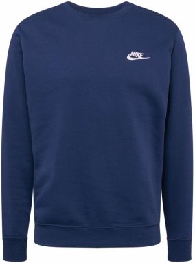 Nike Sportswear Mikina 'Club Fleece'  námornícka modrá / biela