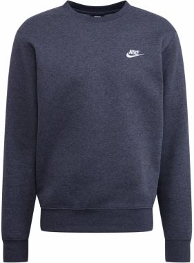 Nike Sportswear Mikina 'Club Fleece'  sivá melírovaná / biela