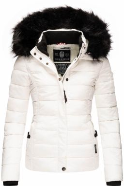 NAVAHOO Zimná bunda 'Miamor'  čierna / prírodná biela