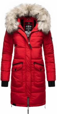 MARIKOO Zimný kabát 'Chaskaa'  červená / čierna