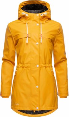 NAVAHOO Prechodný kabát 'Rainy Forest'  žltá / oranžová / biela