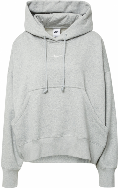 Nike Sportswear Mikina 'PHOENIX FLEECE'  sivá melírovaná / biela