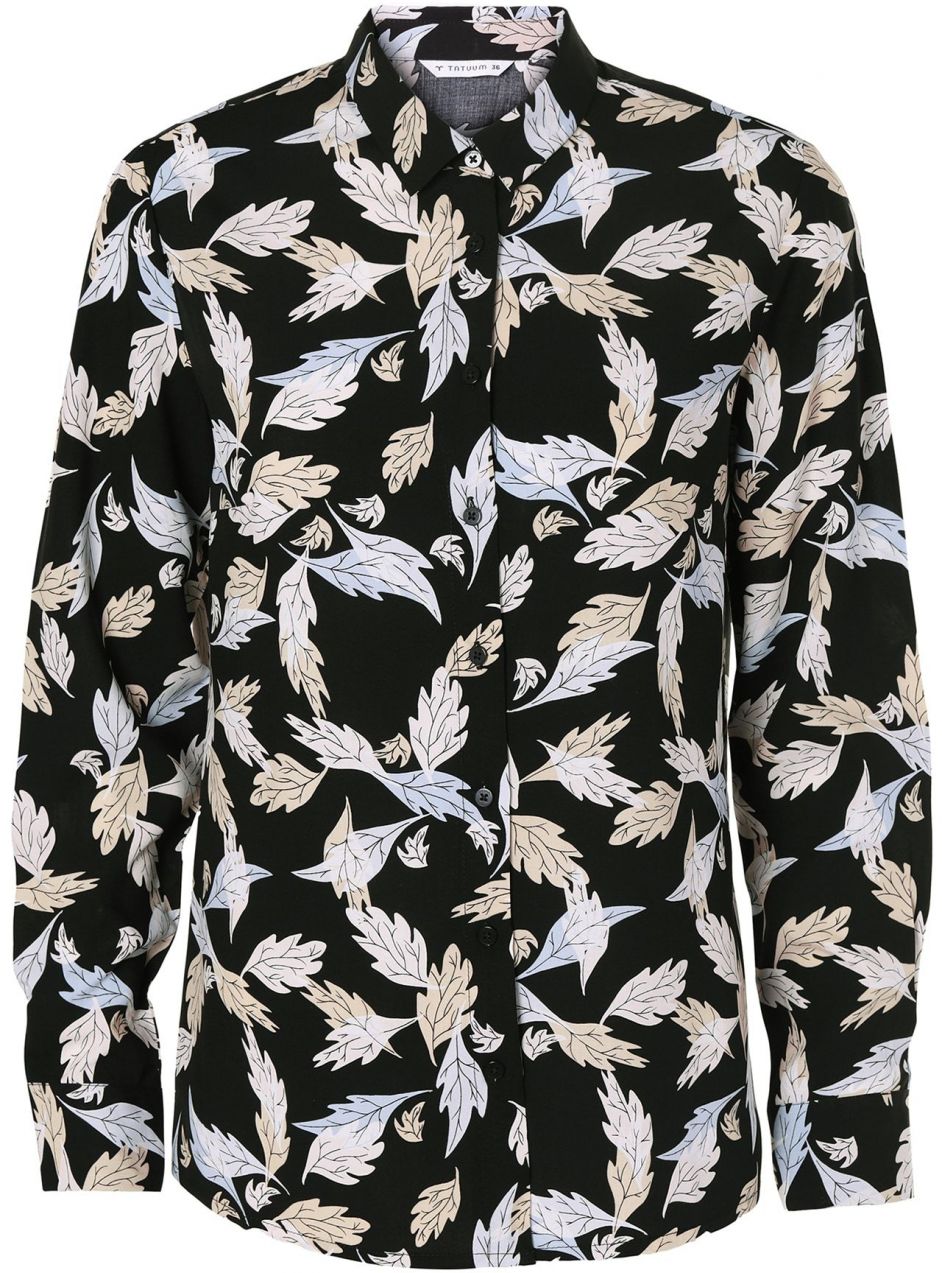 TATUUM Blúzka 'FELA 1'  béžová / sivá / čierna