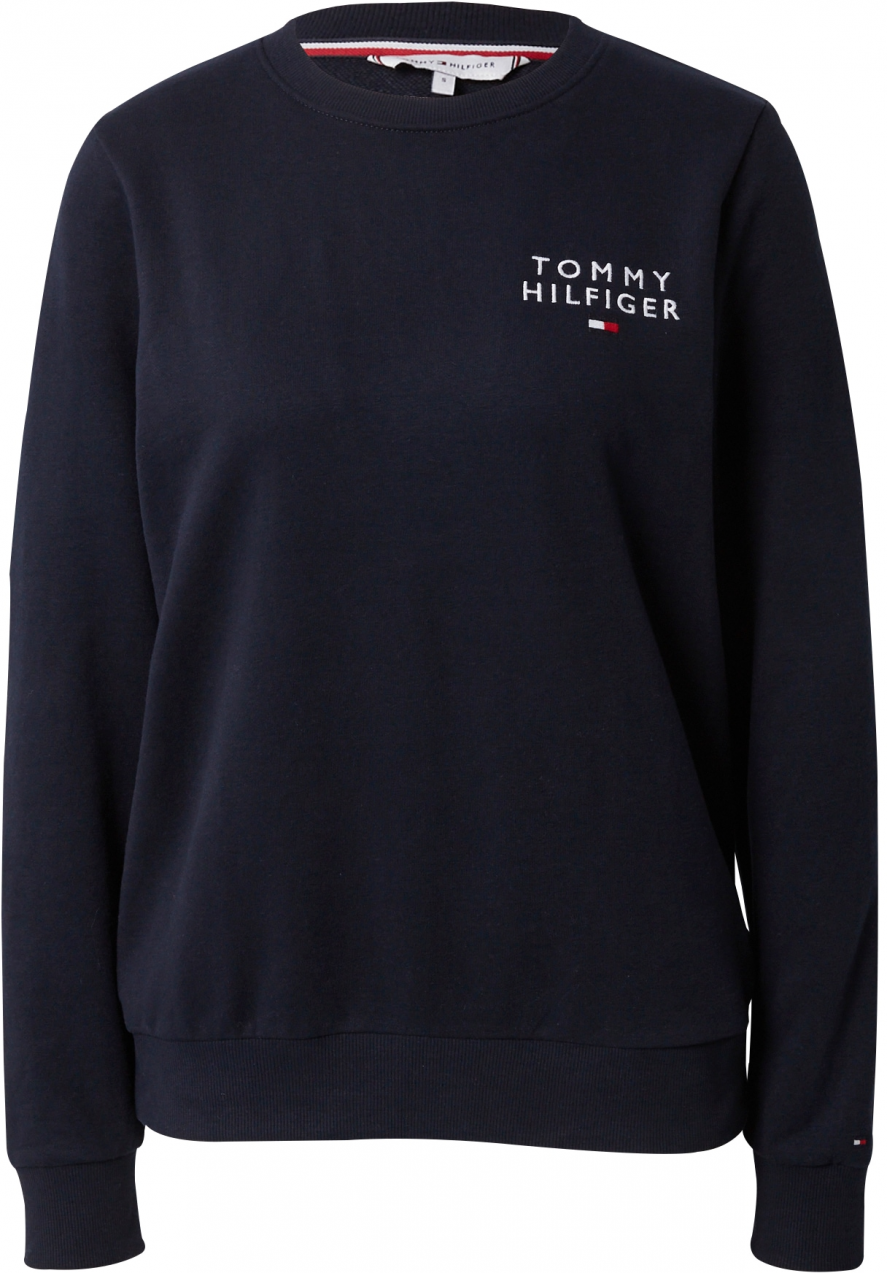 TOMMY HILFIGER Mikina  tmavomodrá / červená / biela