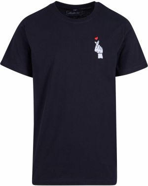 Mister Tee Tričko 'Love Sign'  krvavo červená / čierna / biela