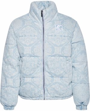 Karl Kani Zimná bunda 'KW233-025-1'  svetlomodrá / biela