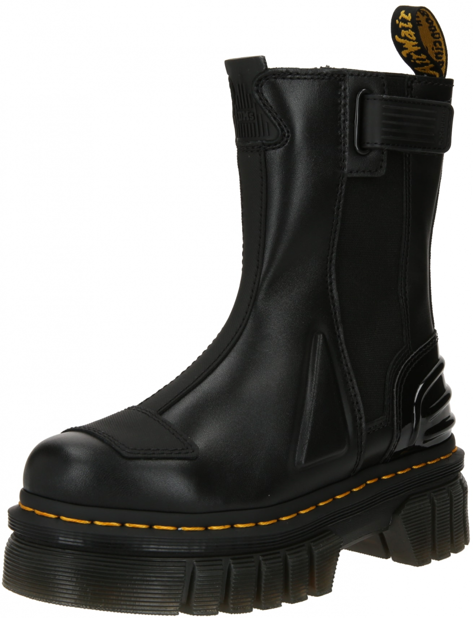 Dr. Martens Členkové čižmy 'Audrick'  tmavožltá / čierna