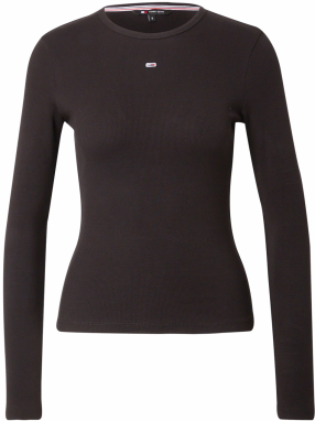 Tommy Jeans Tričko 'ESSENTIAL'  námornícka modrá / čierna / šedobiela