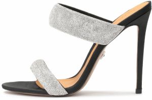 Kazar Šľapky  čierna / strieborná