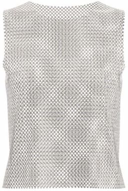 PIECES Top 'Paige'  šedobiela