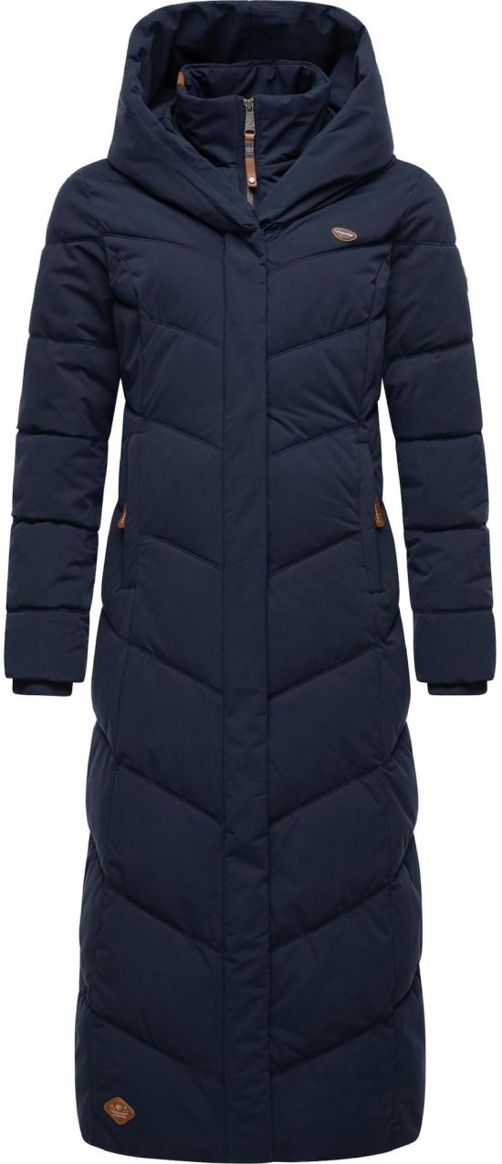 Ragwear Zimný kabát 'Natalka'  námornícka modrá / hnedá / biela
