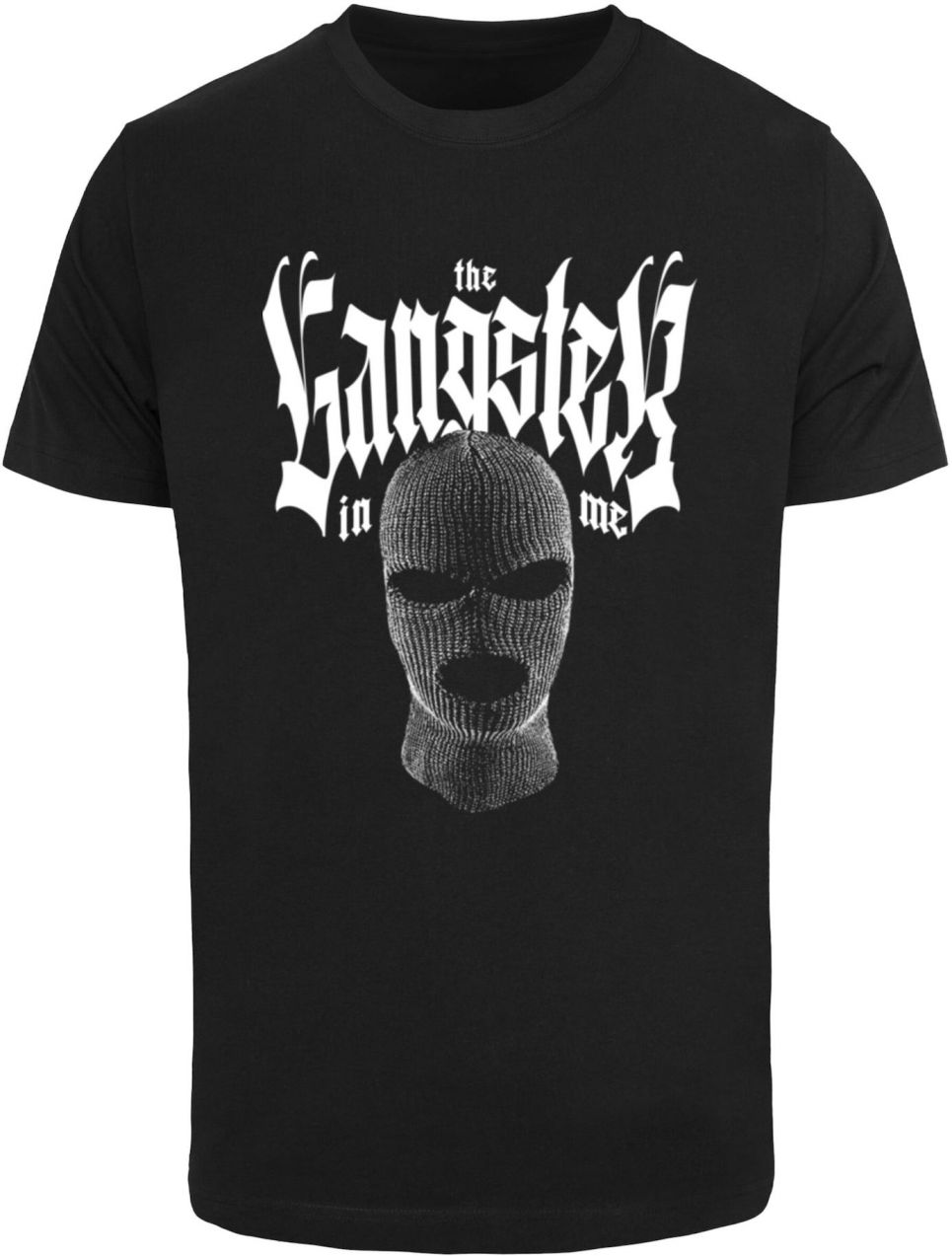 Mister Tee Tričko 'The Gangster In Me Tee'  čierna / biela