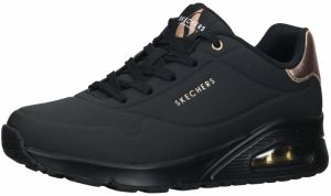 SKECHERS Nízke tenisky 'Uno-Golden Air'  ružové zlato / čierna / biela