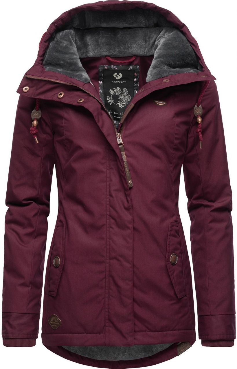 Ragwear Zimná bunda 'Monade'  burgundská