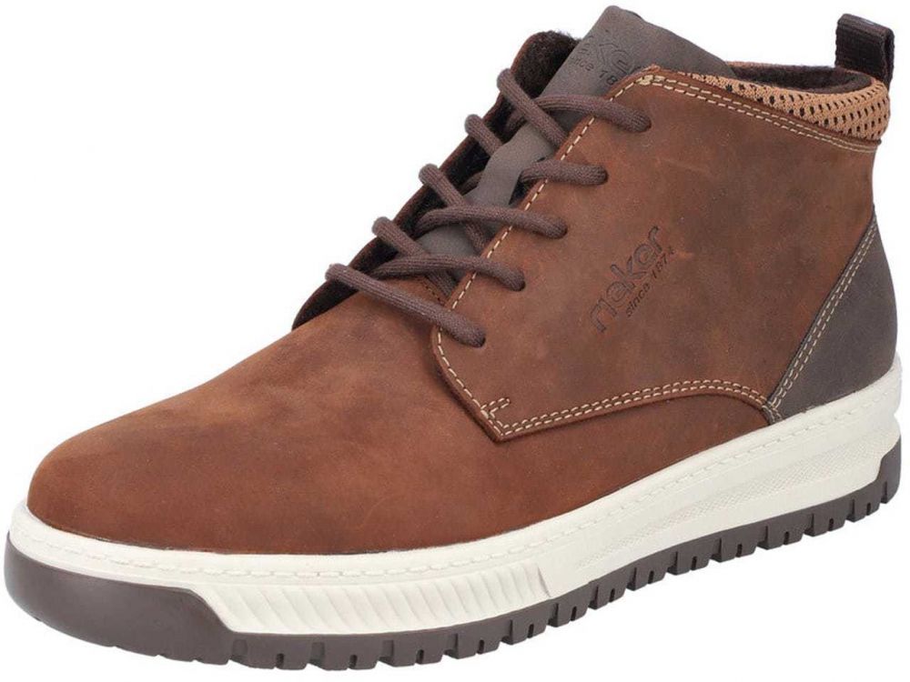 Rieker Šnurovacie čižmy  hnedá / mokka