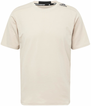 ADIDAS SPORTSWEAR Funkčné tričko 'Designed for Training'  béžová / čierna