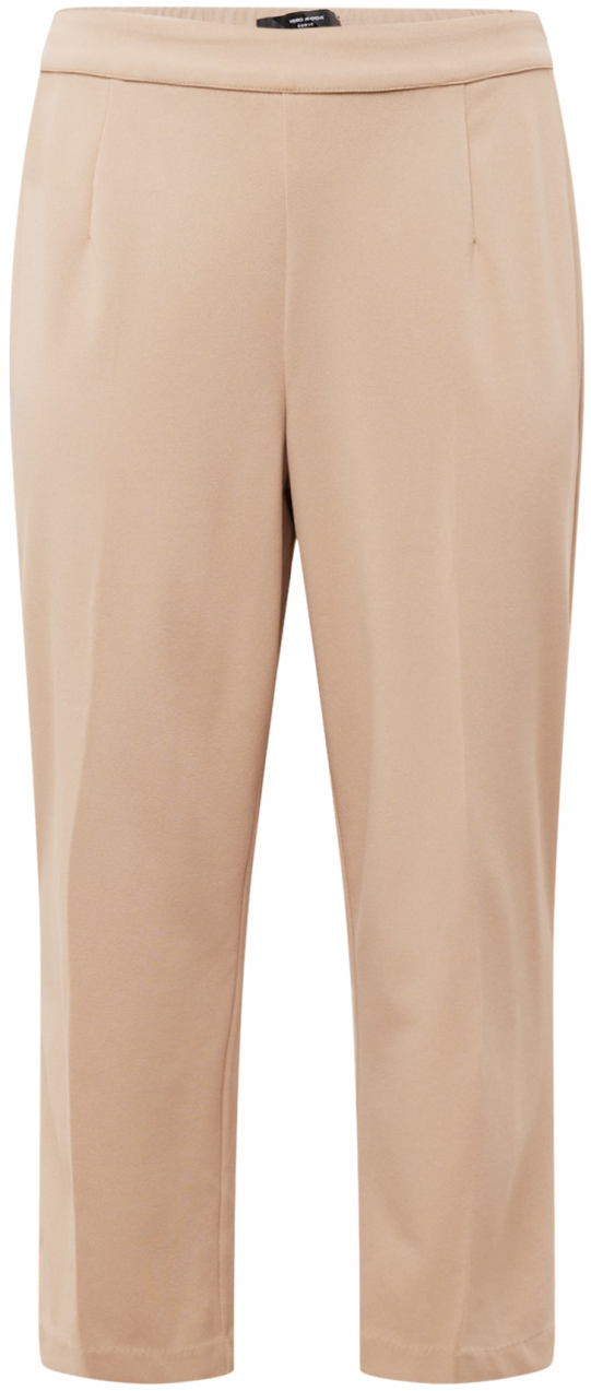 Vero Moda Curve Nohavice 'SARA'  tmavobéžová