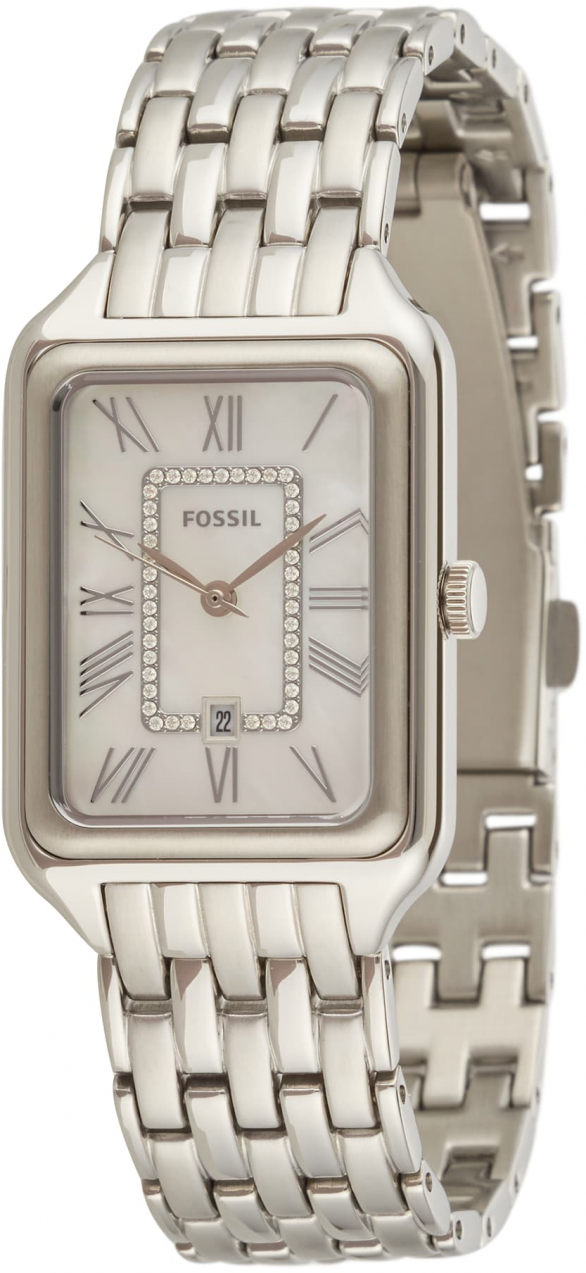 FOSSIL Analógové hodinky 'RAQUEL'  strieborná