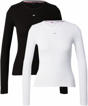Tommy Jeans Tričko 'ESSENTIAL'  námornícka modrá / červená / čierna / biela