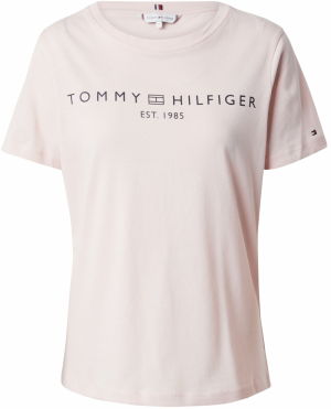TOMMY HILFIGER Tričko  tmavomodrá / rosé / jasne červená / biela