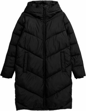 4F Zimný kabát  čierna