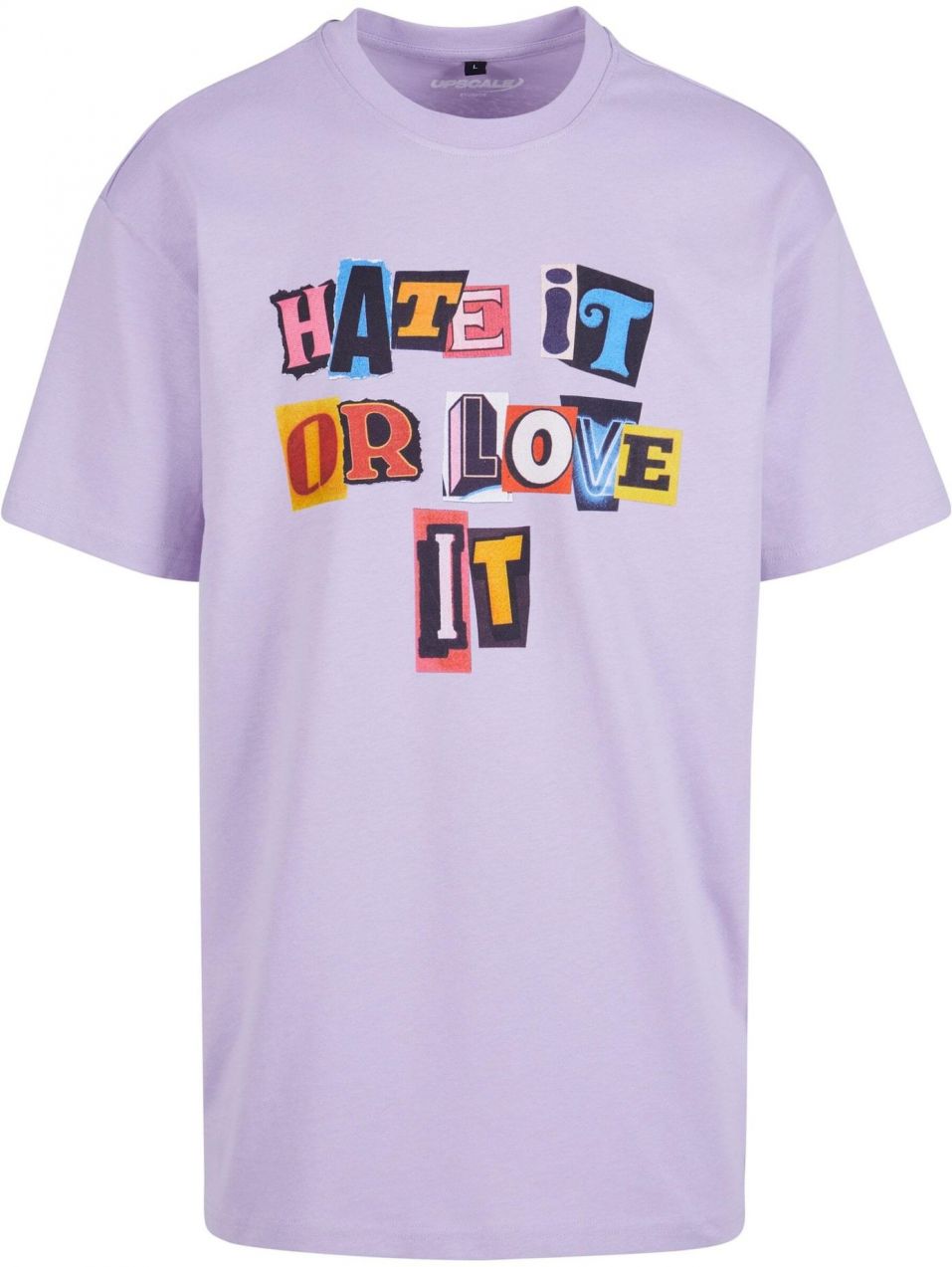 MT Upscale Tričko 'Hate it or Love it'  modrá / žltá / svetlofialová / oranžová / čierna