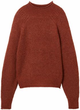 TOM TAILOR DENIM Sveter  hrdzavo červená