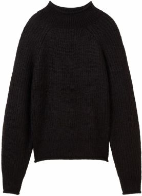 TOM TAILOR DENIM Sveter  čierna