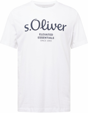 s.Oliver Tričko  čierna / biela