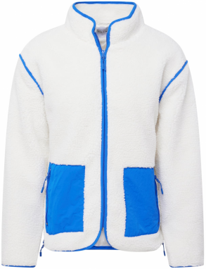 TOPMAN Flisová bunda  kráľovská modrá / perlovo biela