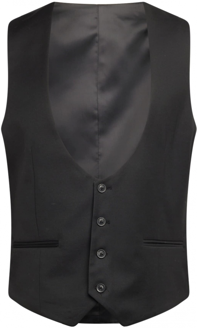 TOPMAN Vesta k obleku  čierna