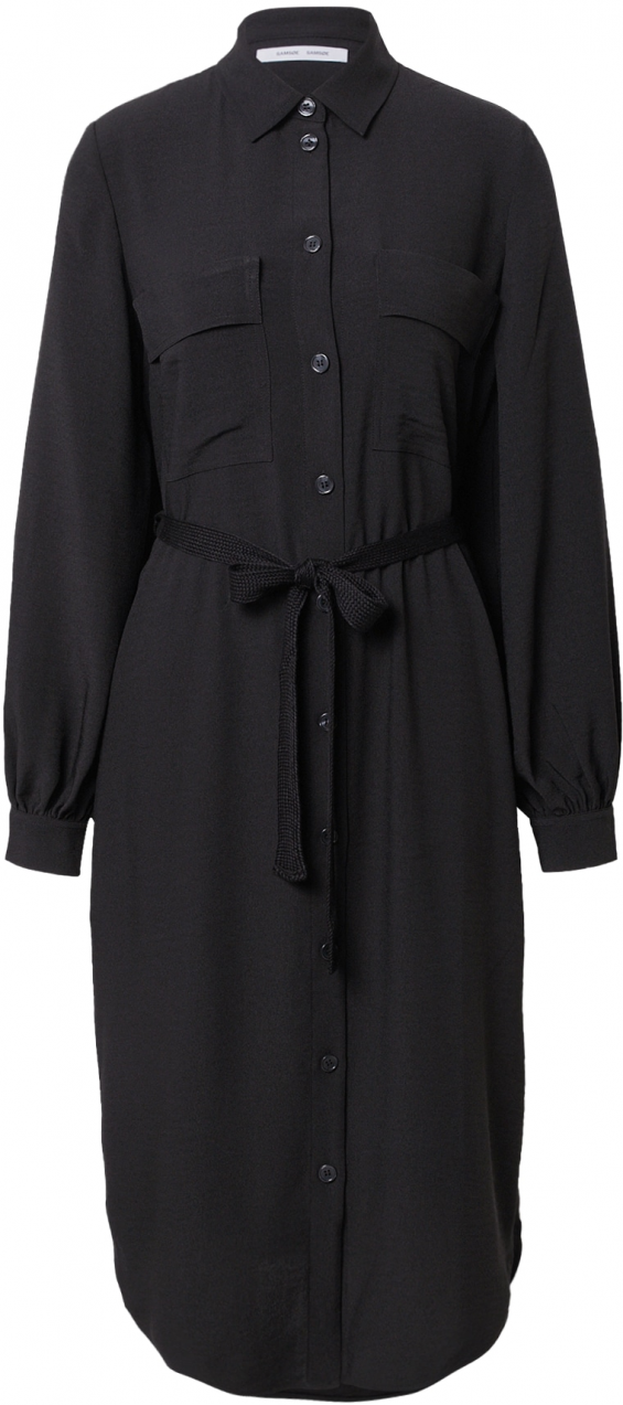 Samsøe Samsøe Košeľové šaty 'Camila'  čierna