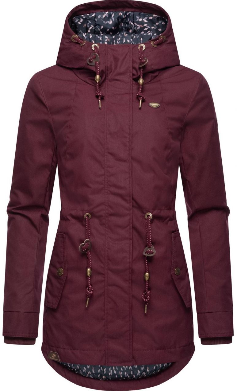 Ragwear Zimná parka 'Monadis'  červená