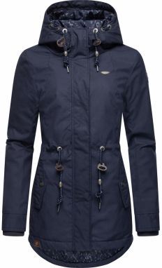 Ragwear Zimná parka 'Monadis'  námornícka modrá / hnedá / čierna / biela