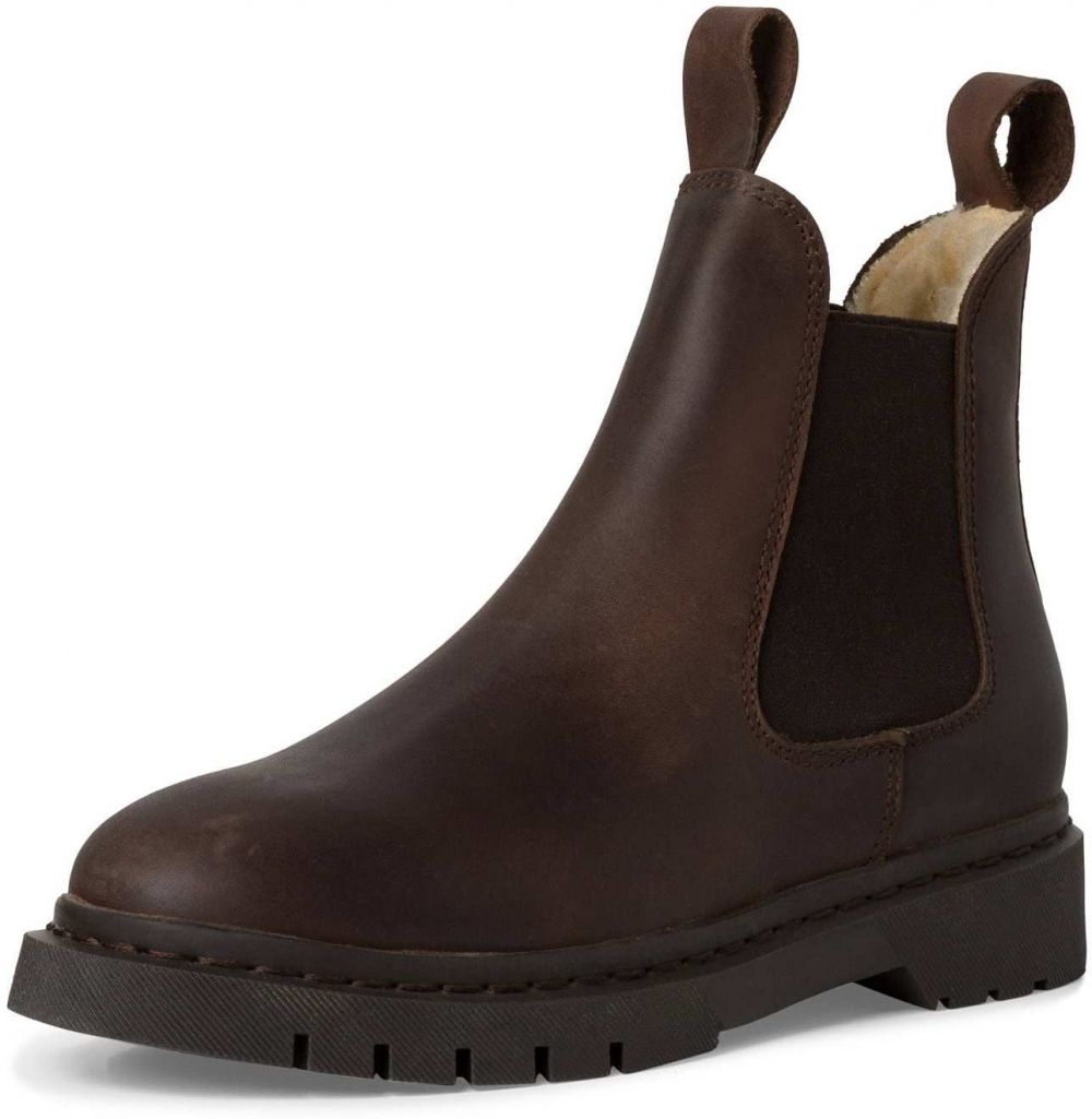 Tamaris Chelsea čižmy  tmavohnedá