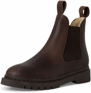 Tamaris Chelsea čižmy  tmavohnedá