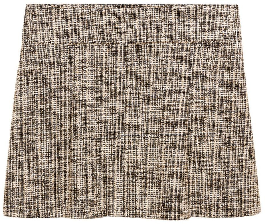 MANGO Sukňa 'TANIA'  béžová / čierna / šedobiela