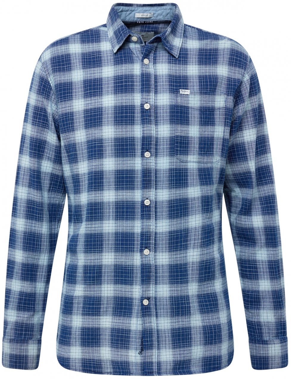 Pepe Jeans Košeľa 'CLAUDE'  námornícka modrá / biela