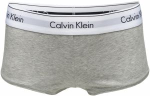 Calvin Klein Underwear Nohavičky 'Boyshort'  sivá melírovaná / čierna / biela