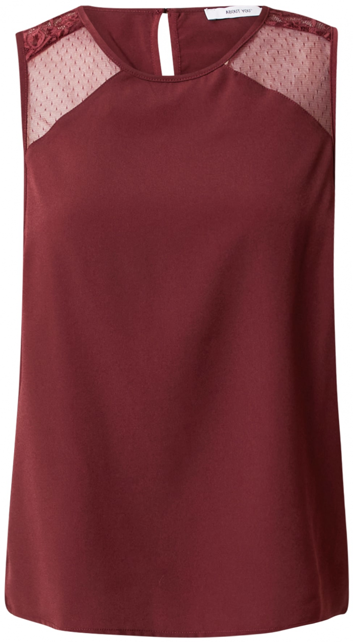 ABOUT YOU Tričko 'Sastra'  bordová